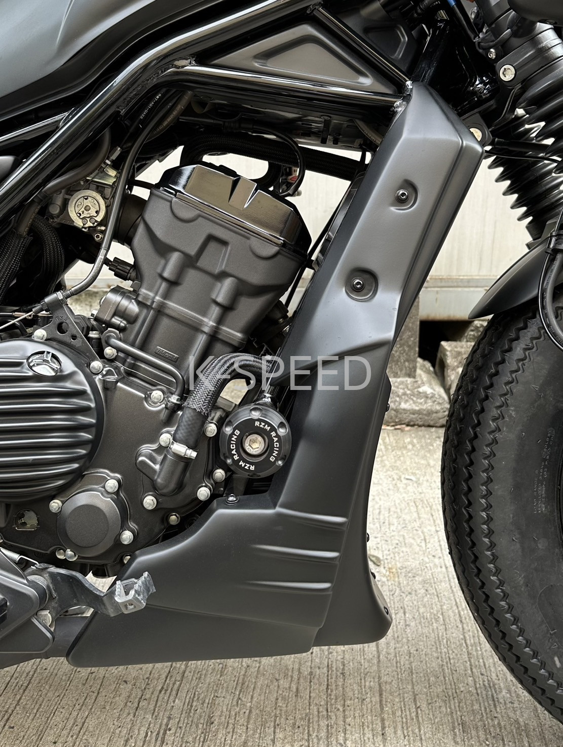 Diabolus Side Frame Cover Panel Engine Fairing For Honda Rebel 250