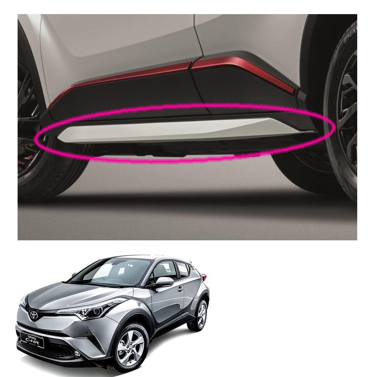 Trd Matte Black Fender Flares Wheel Arch Garnish For Toyota C-hr Chr 2018 2019