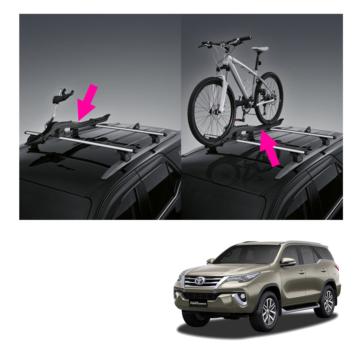 bike rack for fortuner