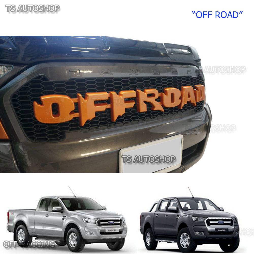 Black Grill Grille Fits Ford Ranger PX2 FX4 MK2 Raptor Off Road 2015 ...