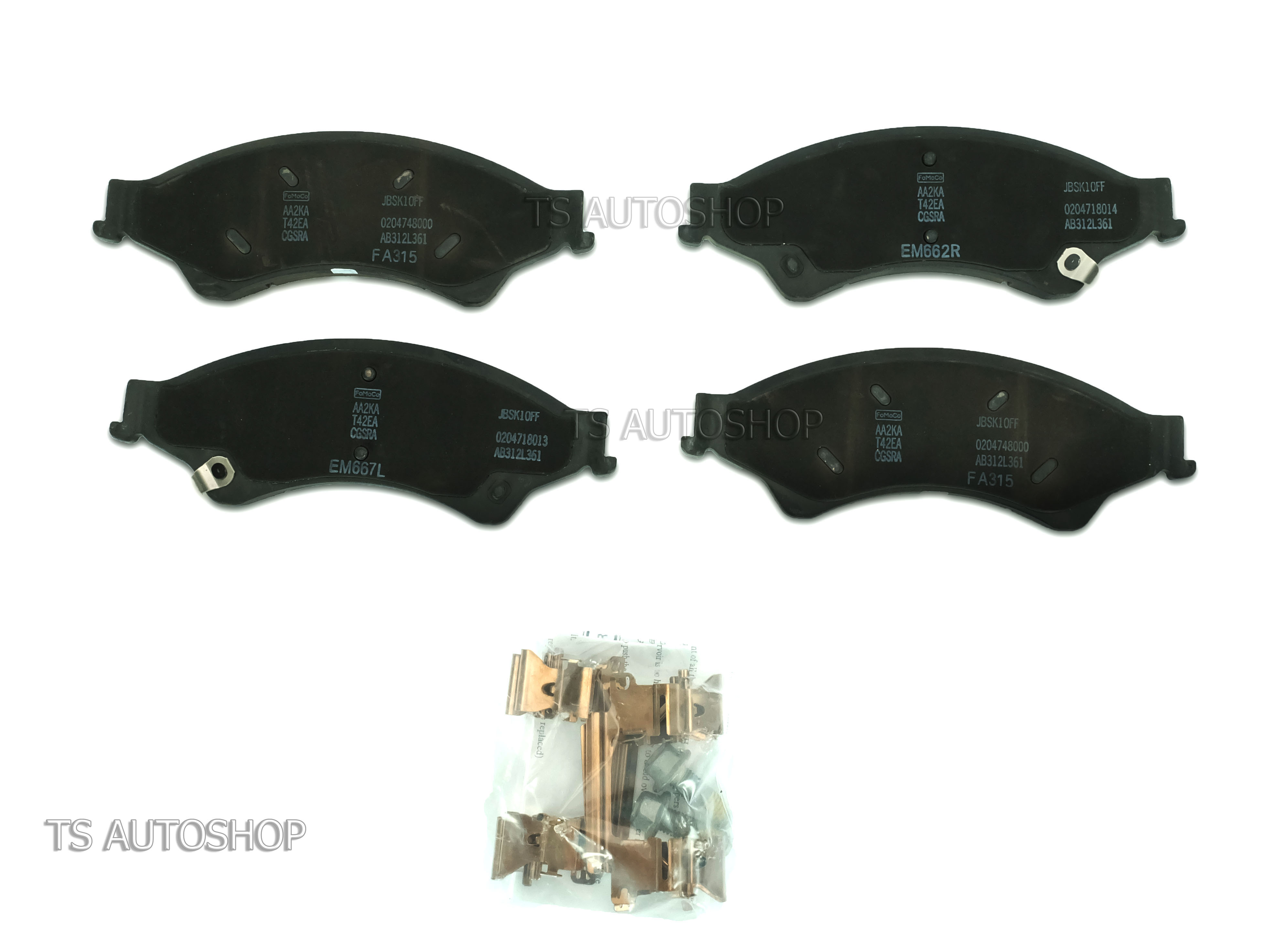 OEM GENUINE SET Front Brake Pads FIT Ford Ranger PX T6 2.2 DT, 3.2 DT