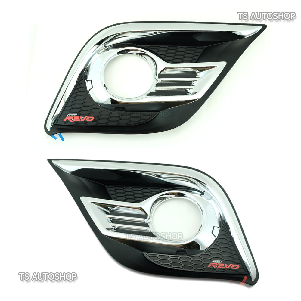 Fitt CHROME FOG LAMP SPOT LIGHTS COVER For TOYOTA HILUX REVO Sr5 2015 ...