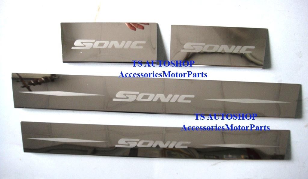 Details About For Chevrolet Sonic 2012 4door Sedan 4 Door Scuff Plate Stainless Steel Sills